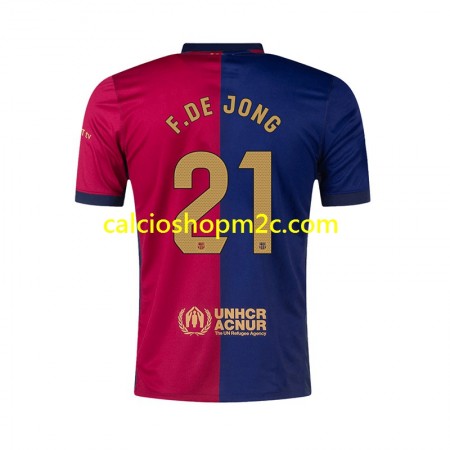 Barcellona F. DE JONG 21 Maglia Prima 2024/2025 Manica Corta